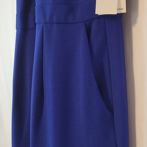 Julia Jordan Women's Cobalt Crepe Petite Jumpsuit - Picture 15 of 16